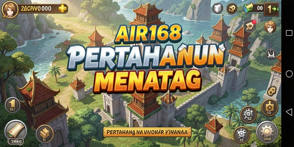 Tampilan gameplay menakjubkan dari AIR168 dalam Tower Defense.