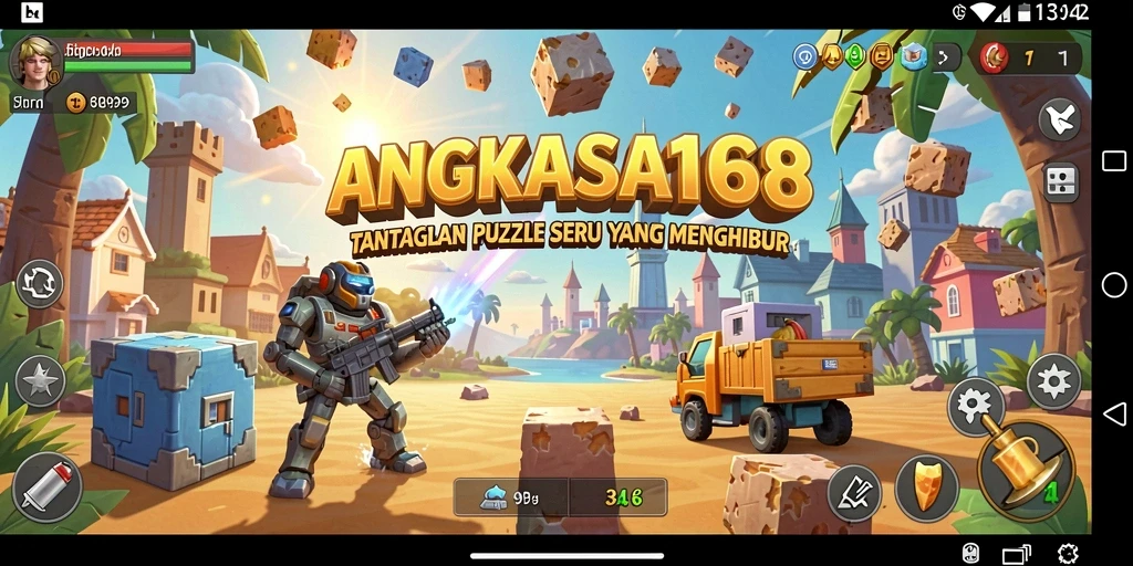 Tampilan gameplay menarik dari ANGKASA168 dengan tantangan Puzzle yang seru.