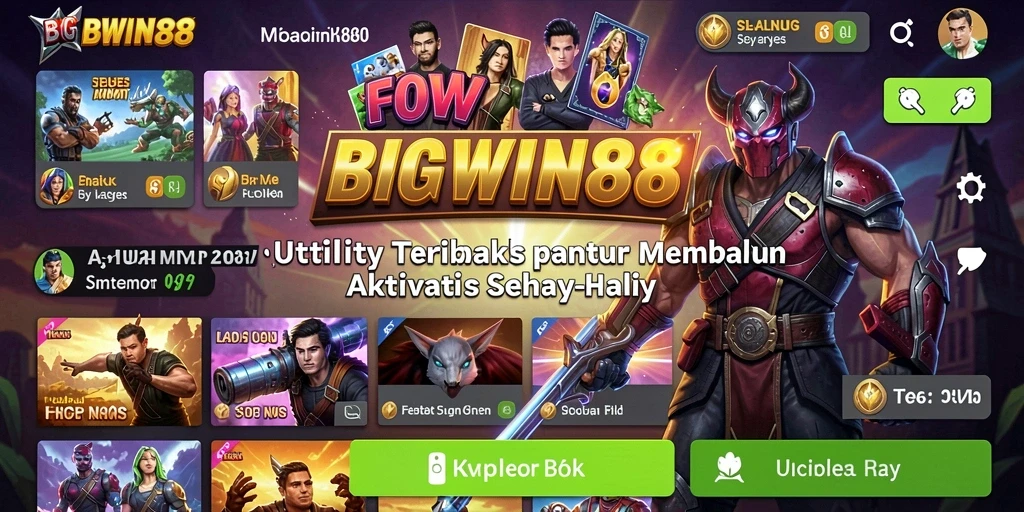 Tampilan antarmuka aplikasi BIGWIN88 yang menarik dan intuitif.