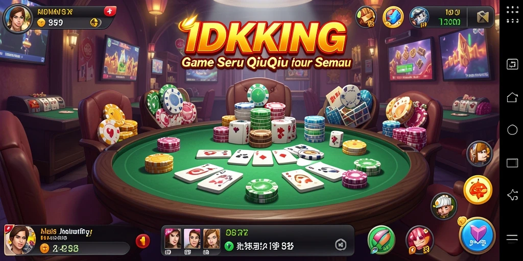 Tampilan gameplay QiuQiu yang seru di IDRKING.