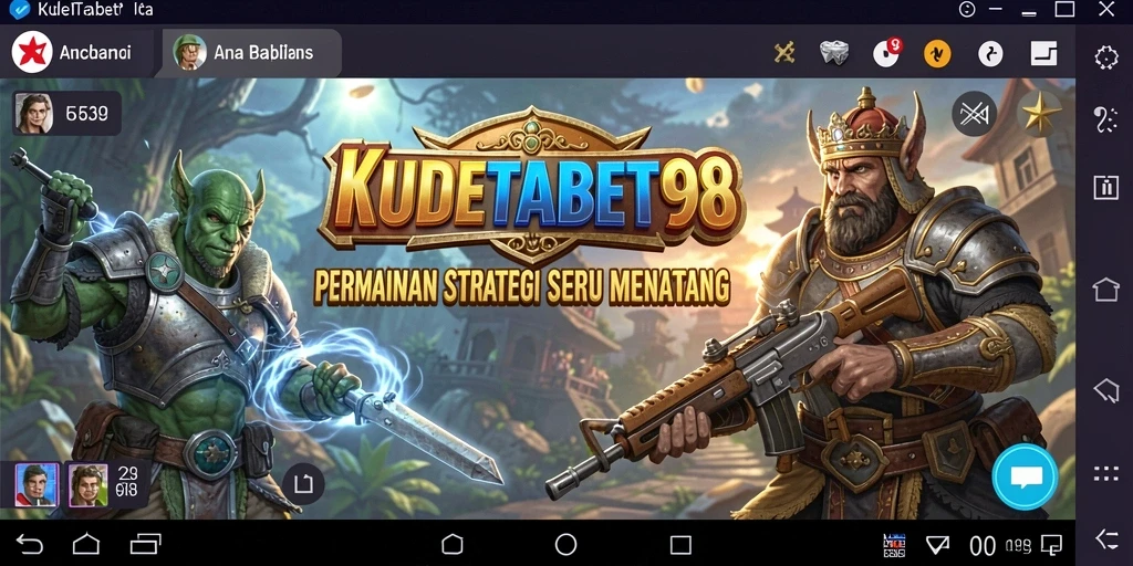 Screenshot KUDETABET98 menampilkan aksi strategi mendebarkan.
