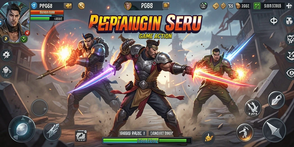 Tampilan aksi mendebarkan dari gameplay PGG68.