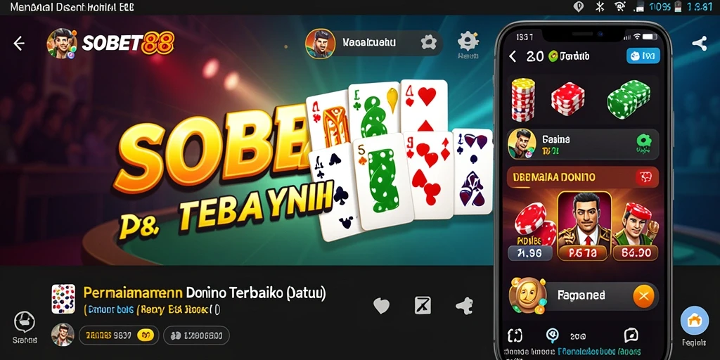 Tampilan gameplay menarik dari SOBET88 yang menunjukkan keseruan permainan Domino.