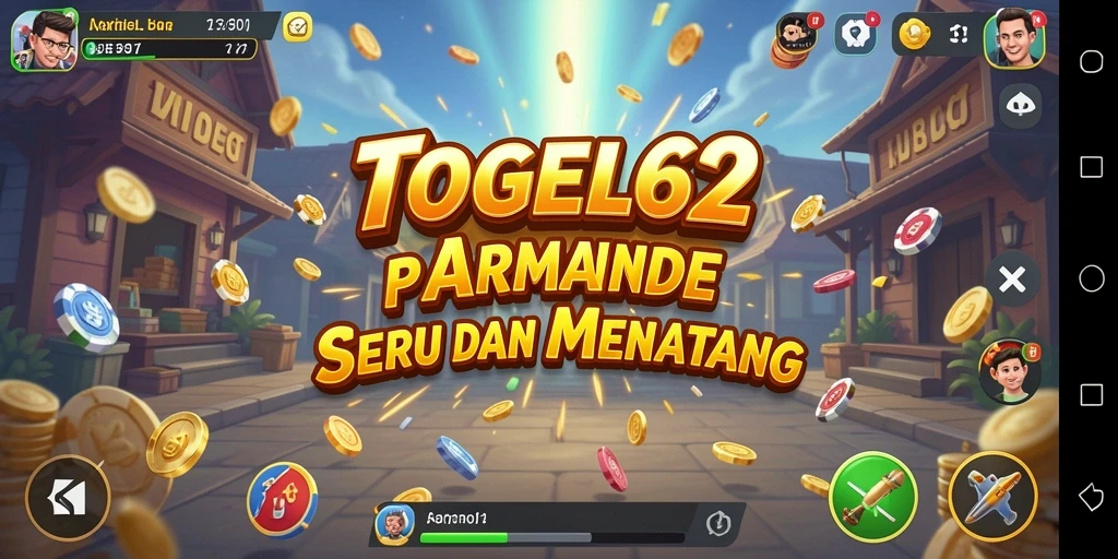 Screenshot gameplay TOGEL62 menampilkan aksi seru dalam permainan Arcade.