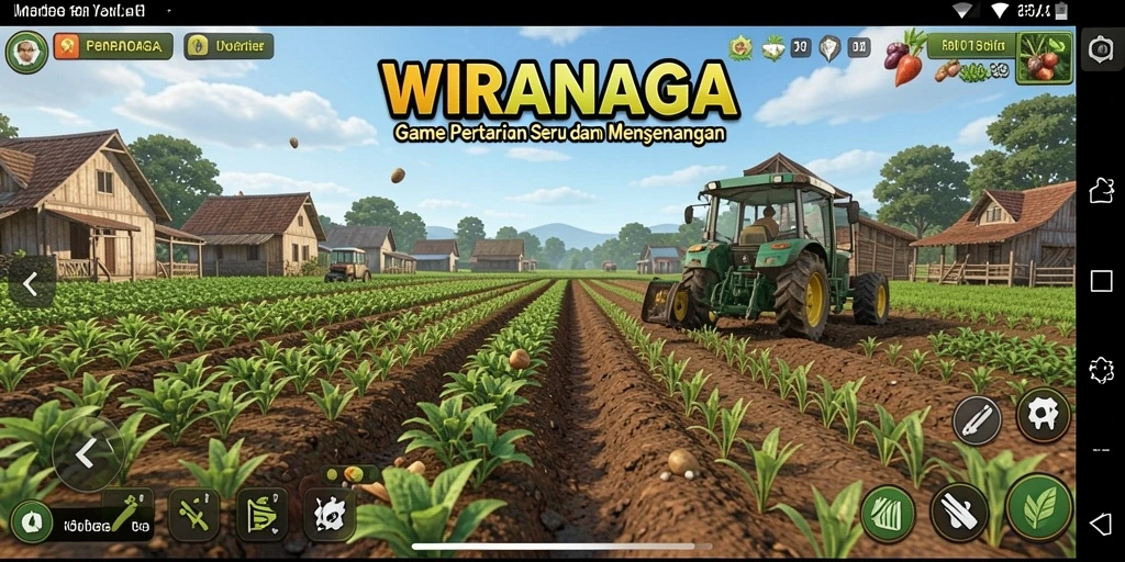 Tampilan gameplay WIRANAGA yang menarik dan penuh warna.